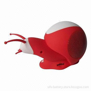 Portable Mini TF Card Computer Speaker, Snail Shape, 5V DC Working Voltage